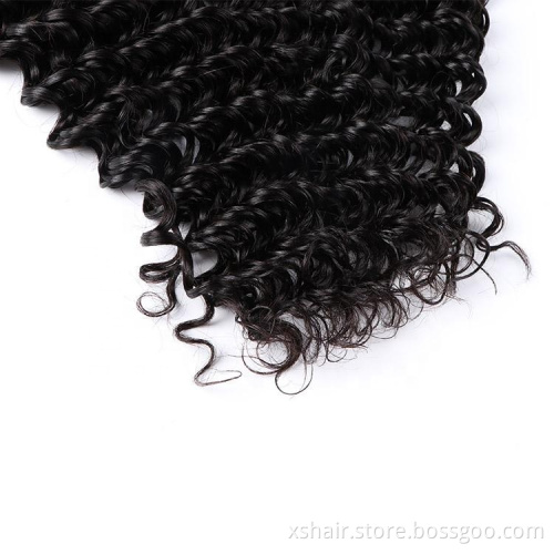 10A Deep Curly brazilian virgin hair remy cuticle aligned  human hair bundles vendors cambodian hair 10-28 inches bundles